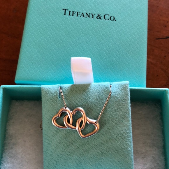 tiffany triple heart necklace